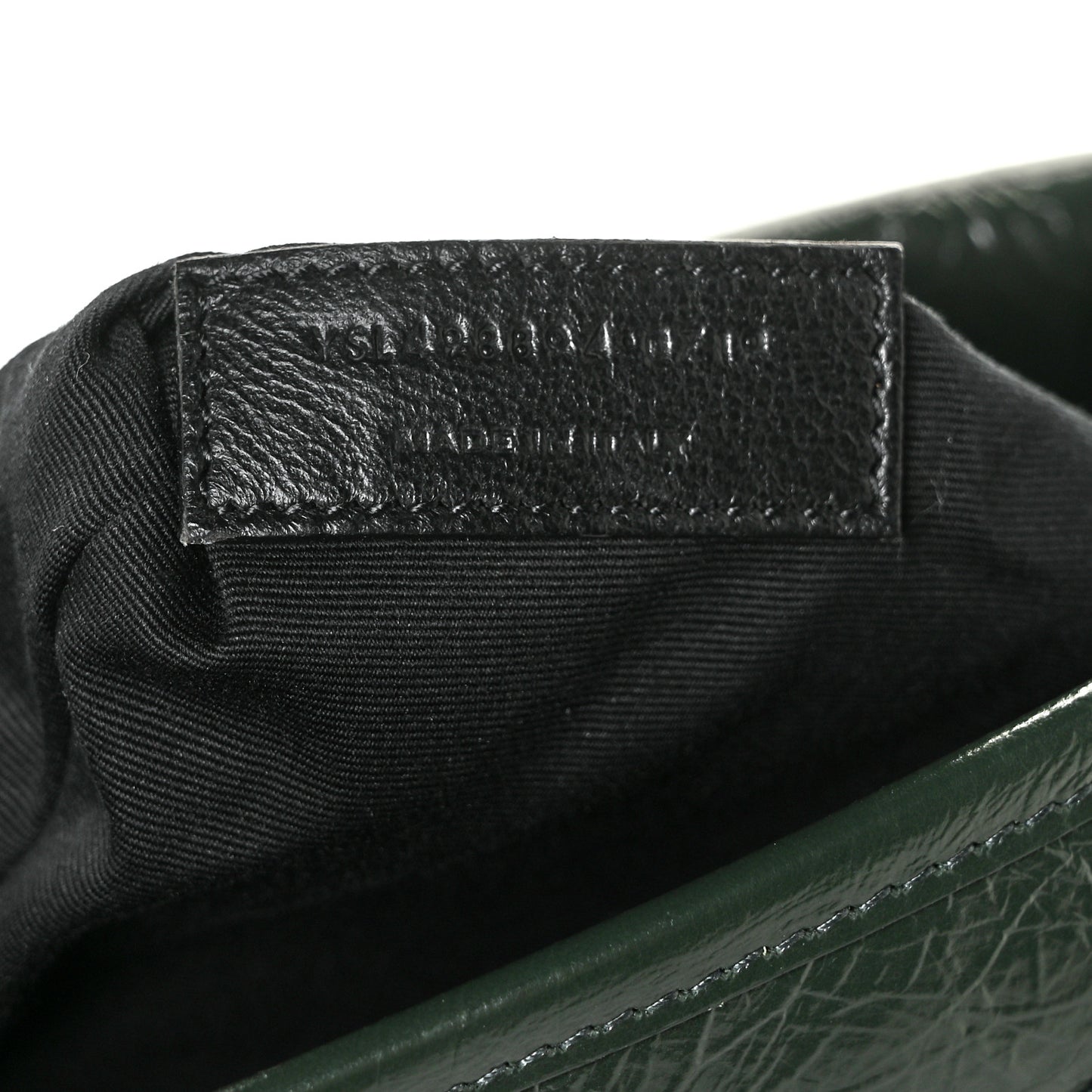 Crinkled Calfskin Matelasse Monogram Medium Niki Chain Satchel Dark Green