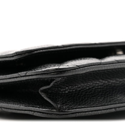 Chanel Caviar Quilted Wallet on Chain WOC Black 10 of 15