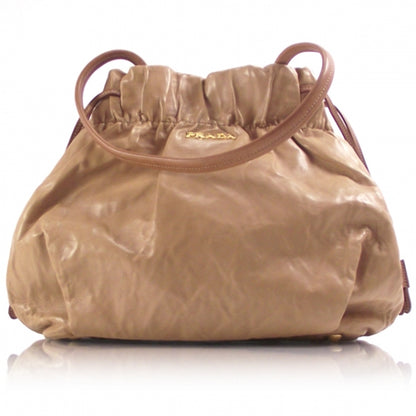 Prada Napa Antique Beige Leather Bag 1 of 11