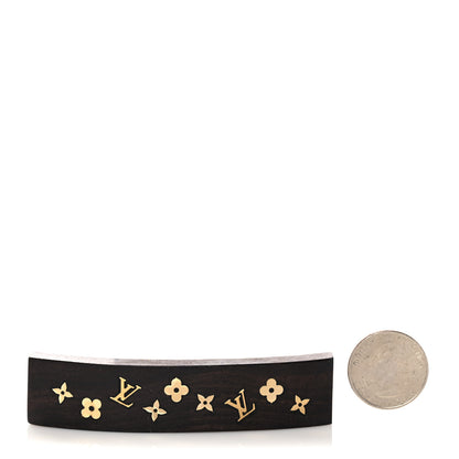 Louis Vuitton Dark Tiger Wood Sylvania Hair Barrette 2 of 6