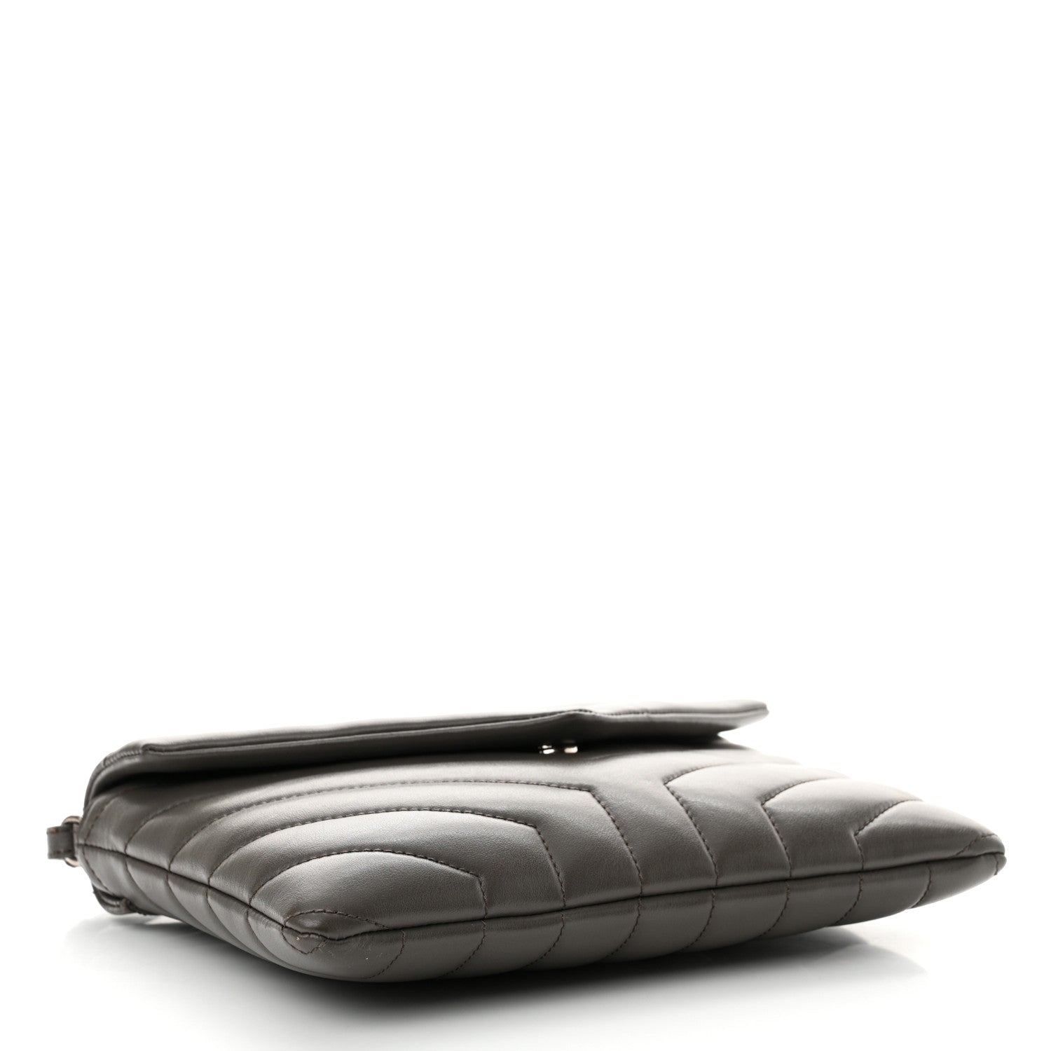 Saint Laurent Calfskin Y Quilted Monogram Loulou Flap Bag Earth 4 of 13