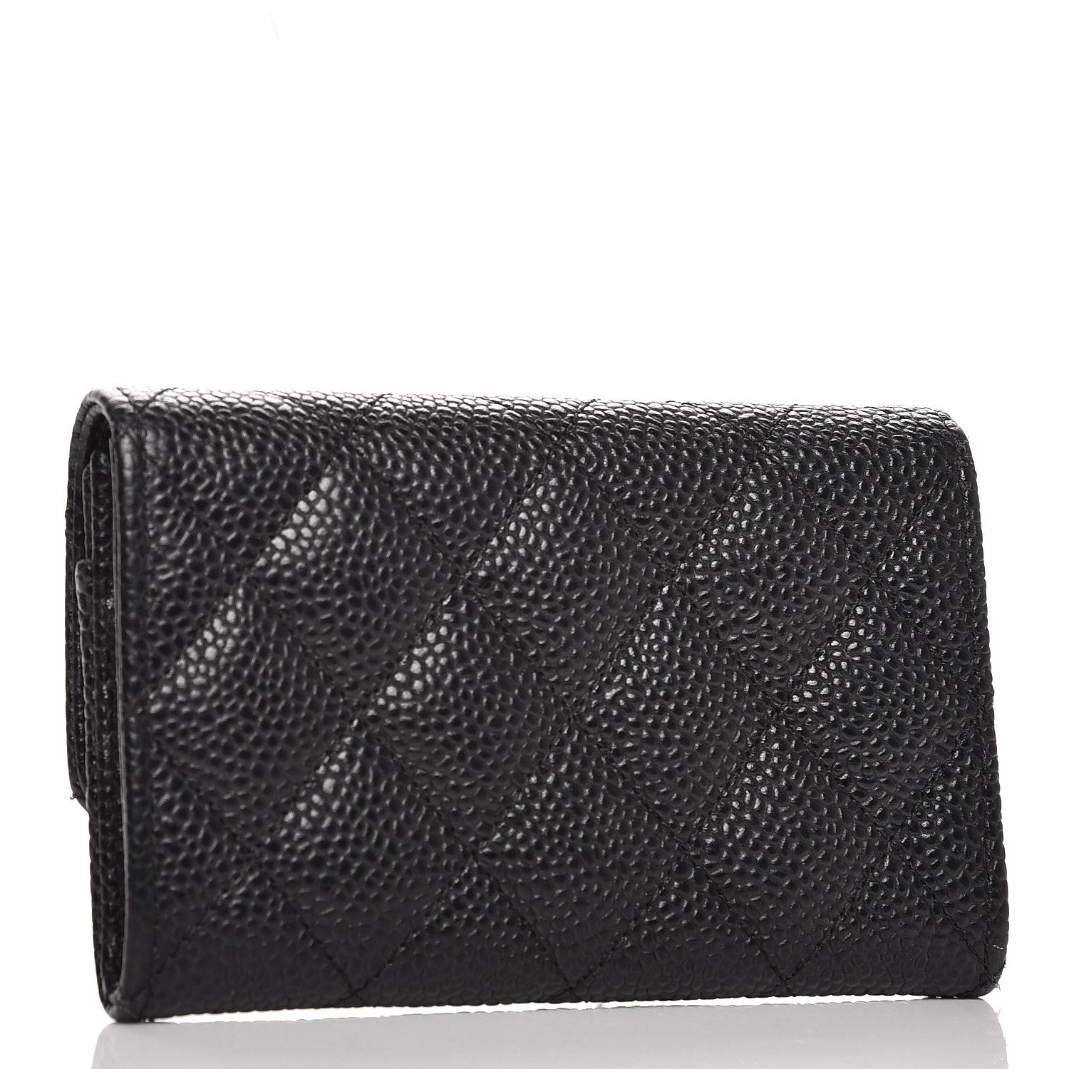 Chanel Caviar Quilted Flap Card Holder Black 3 of 8
