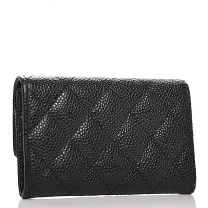 Chanel Caviar Quilted Flap Card Holder Black 3 of 8