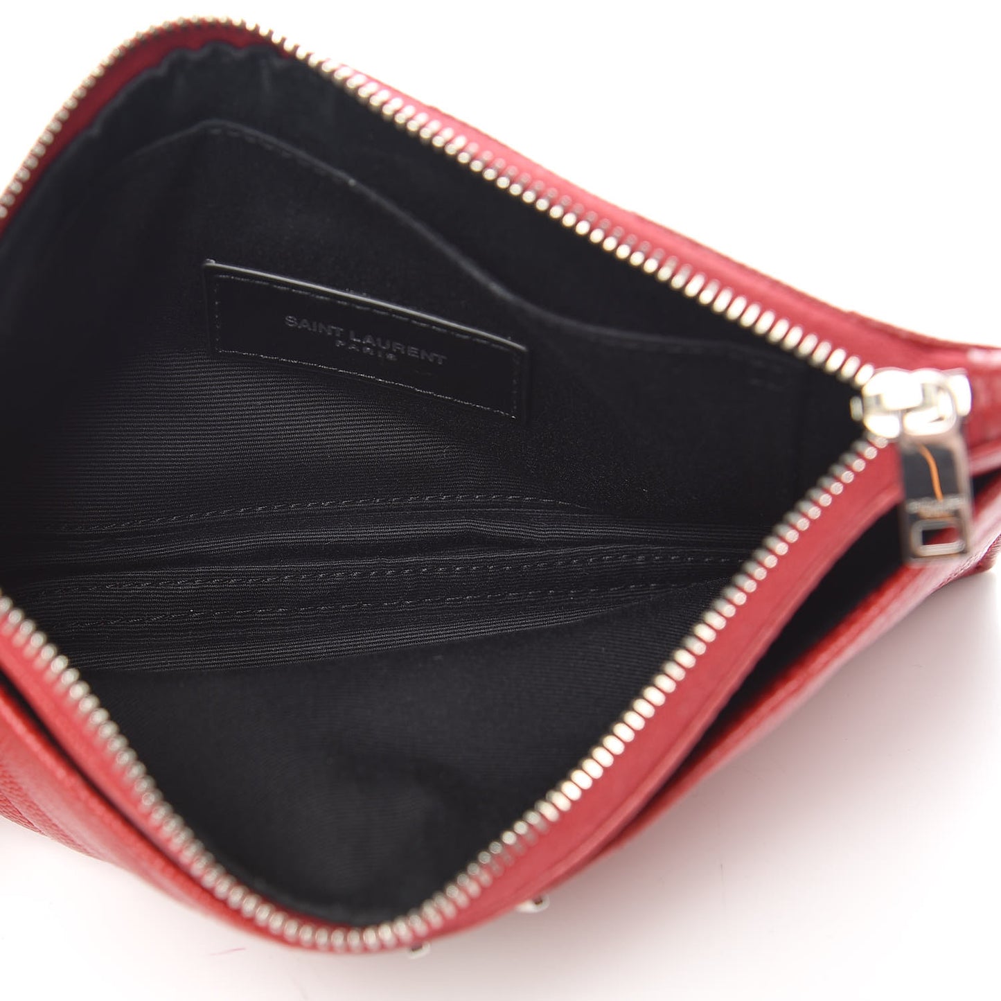 Grain De Poudre Chevron Monogram Bill Pouch Rouge Eros