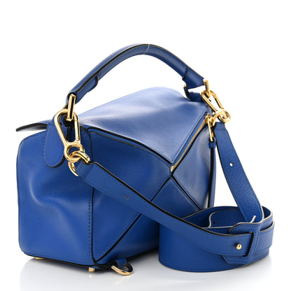 Loewe Calfskin Small Puzzle Bag Electric Blue 3 of 13