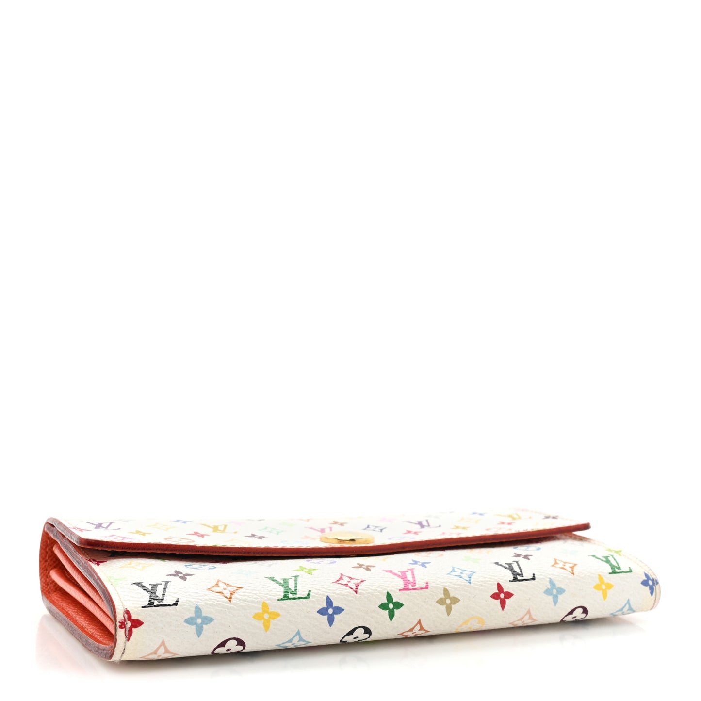 Monogram Multicolor Sarah Wallet White