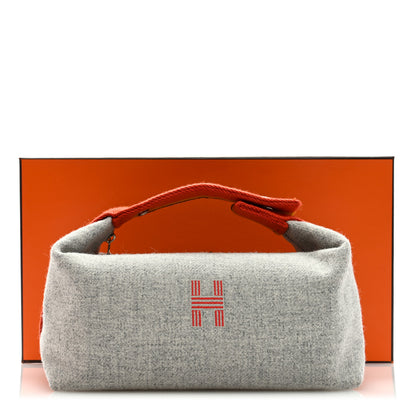 Hermes Canvas Small Bride-A-Brac Pouch Gris Flanelle 7 of 7