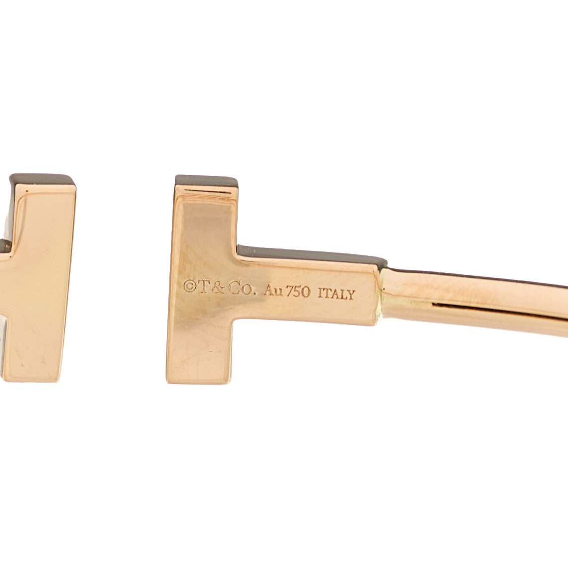 18K Rose Gold T Wire Bracelet