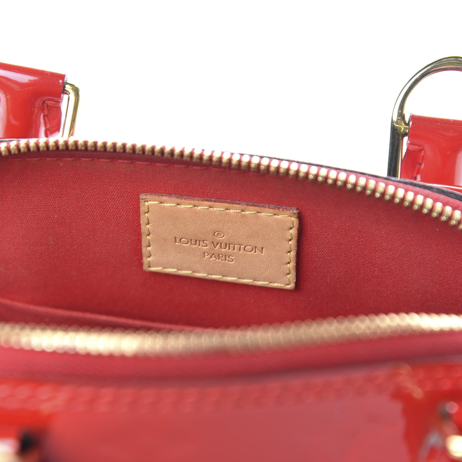 Louis Vuitton Vernis Alma BB Cherry 8 of 10