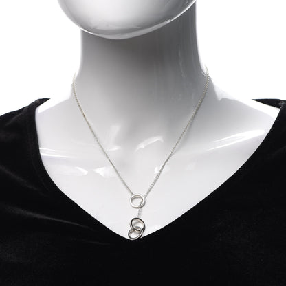 Tiffany Sterling Silver 1837 Interlocking Circles Lariat Necklace 2 of 5