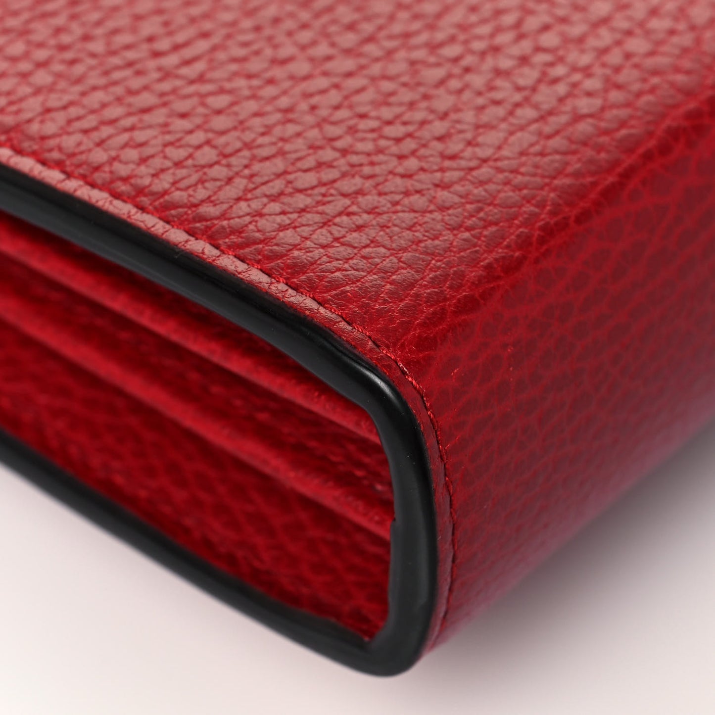 Calfskin Mini Dionysus Chain Wallet Hibiscus Red