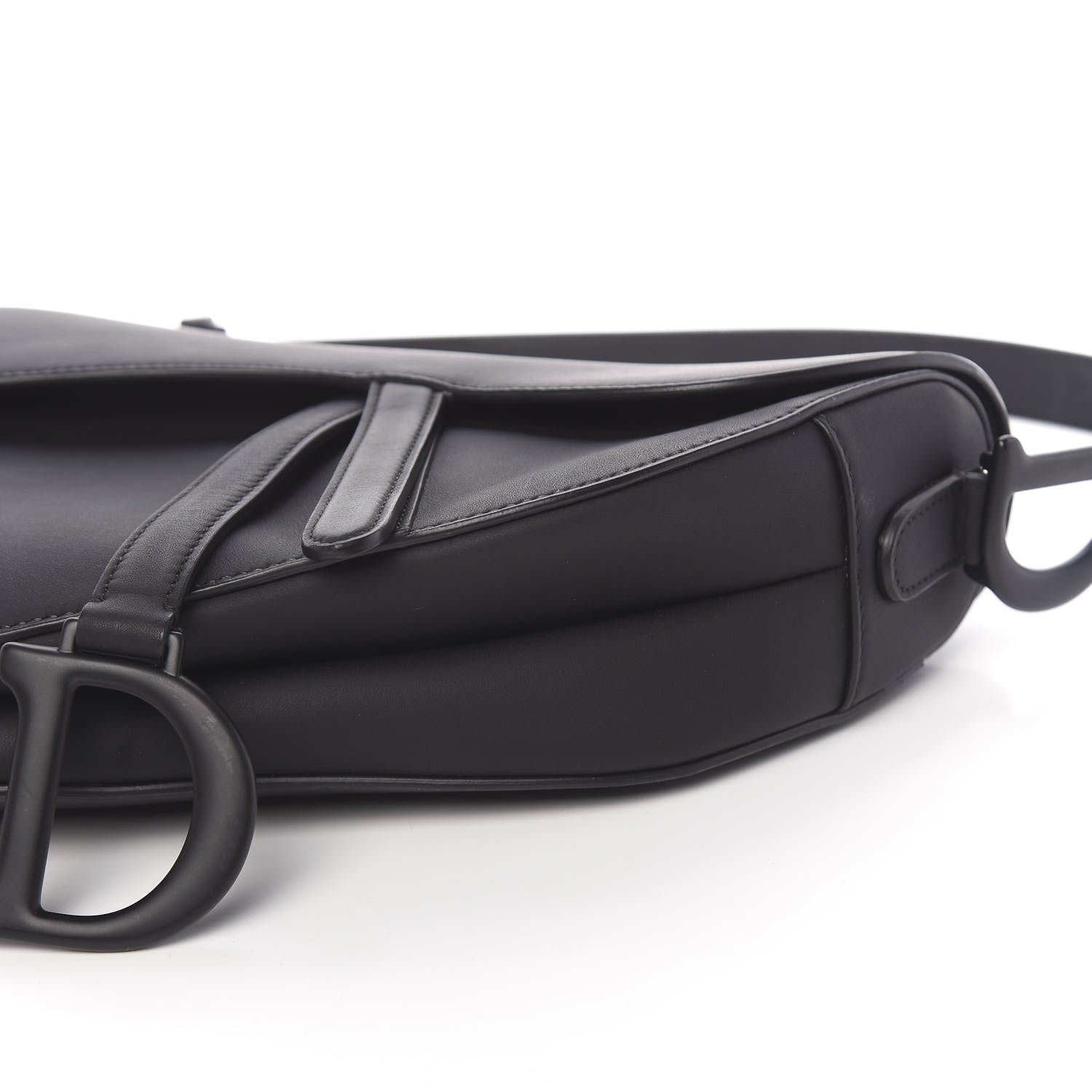 Christian Dior Ultra Matte Calfskin Saddle Bag Black 11 of 13
