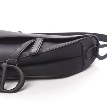 Christian Dior Ultra Matte Calfskin Saddle Bag Black 11 of 13