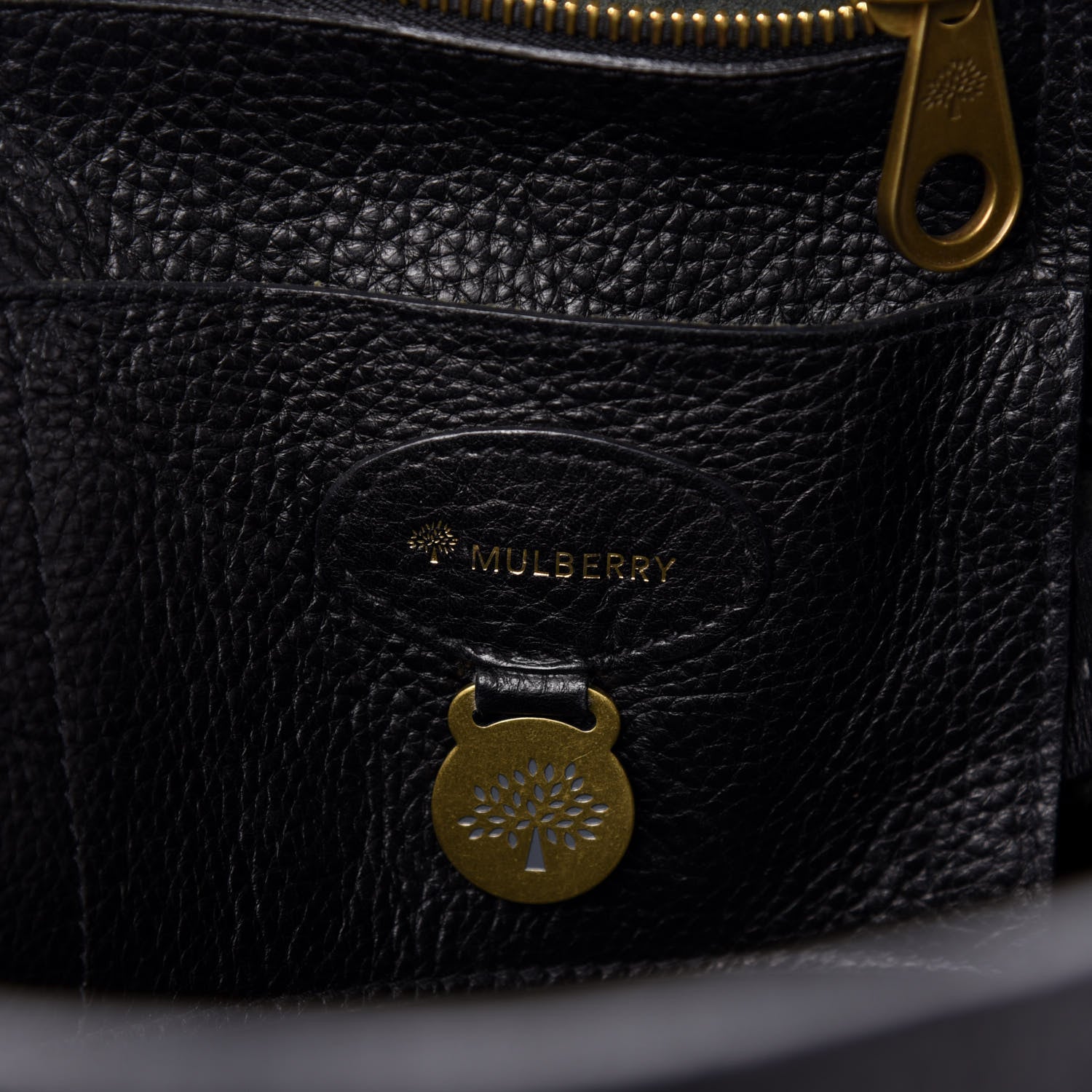 Mulberry Natural Leather Bayswater Black 6 of 10