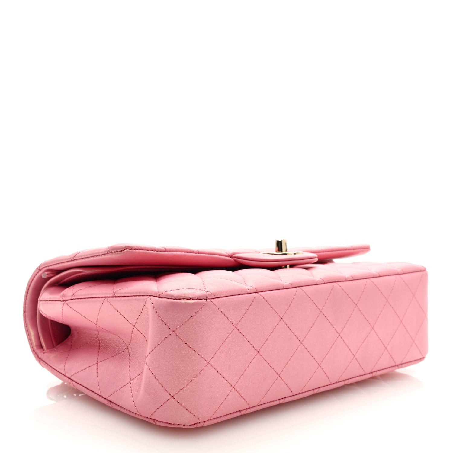 Chanel Iridescent Caviar Quilted Medium Double Flap Dark Pink 4 of 9