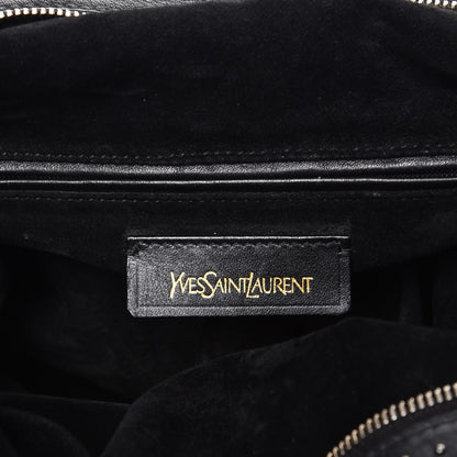 Saint Laurent Calfskin Rock Studded Easy Sac Black 6 of 17
