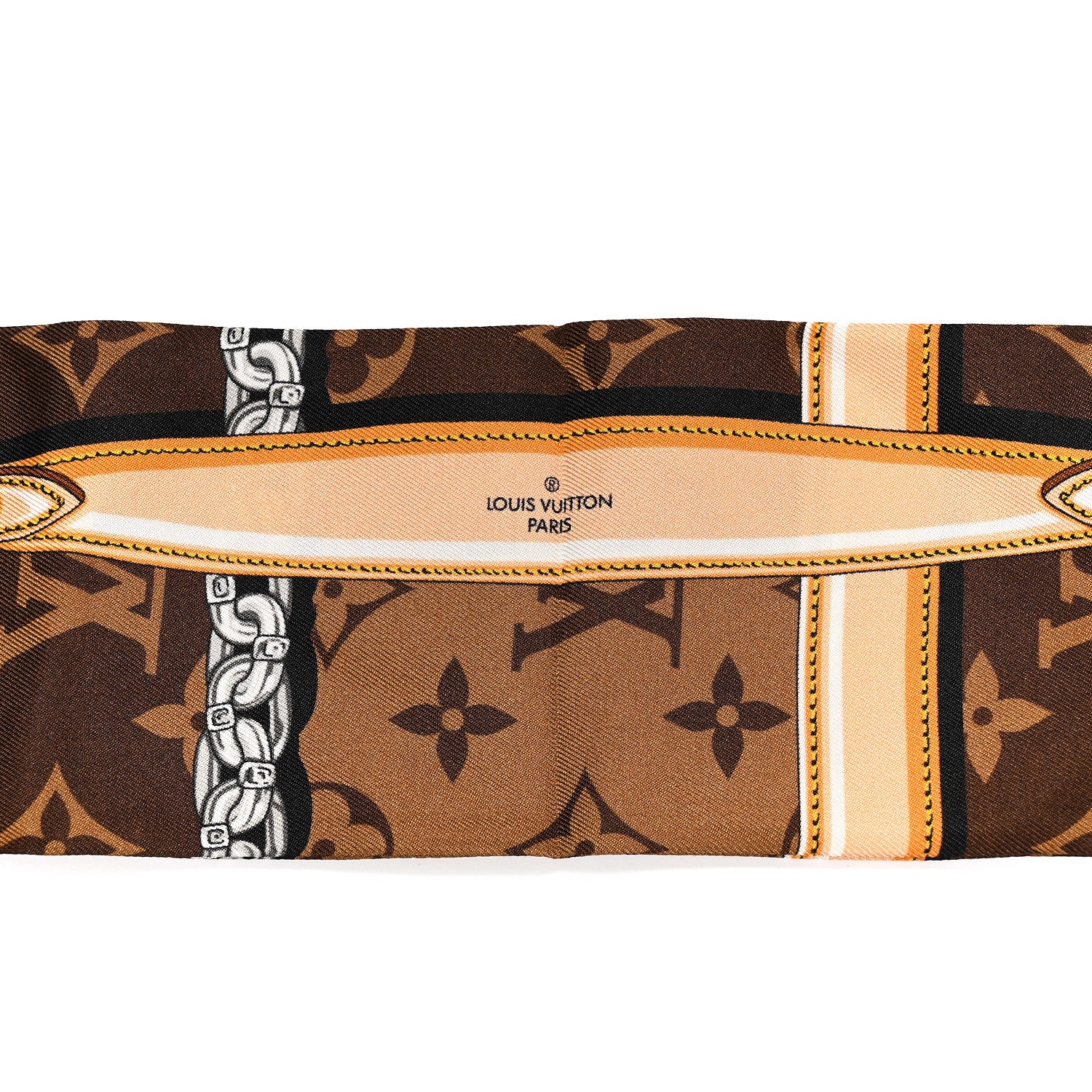 Louis Vuitton Silk Monogram Confidential Bandeau Brown 1882749