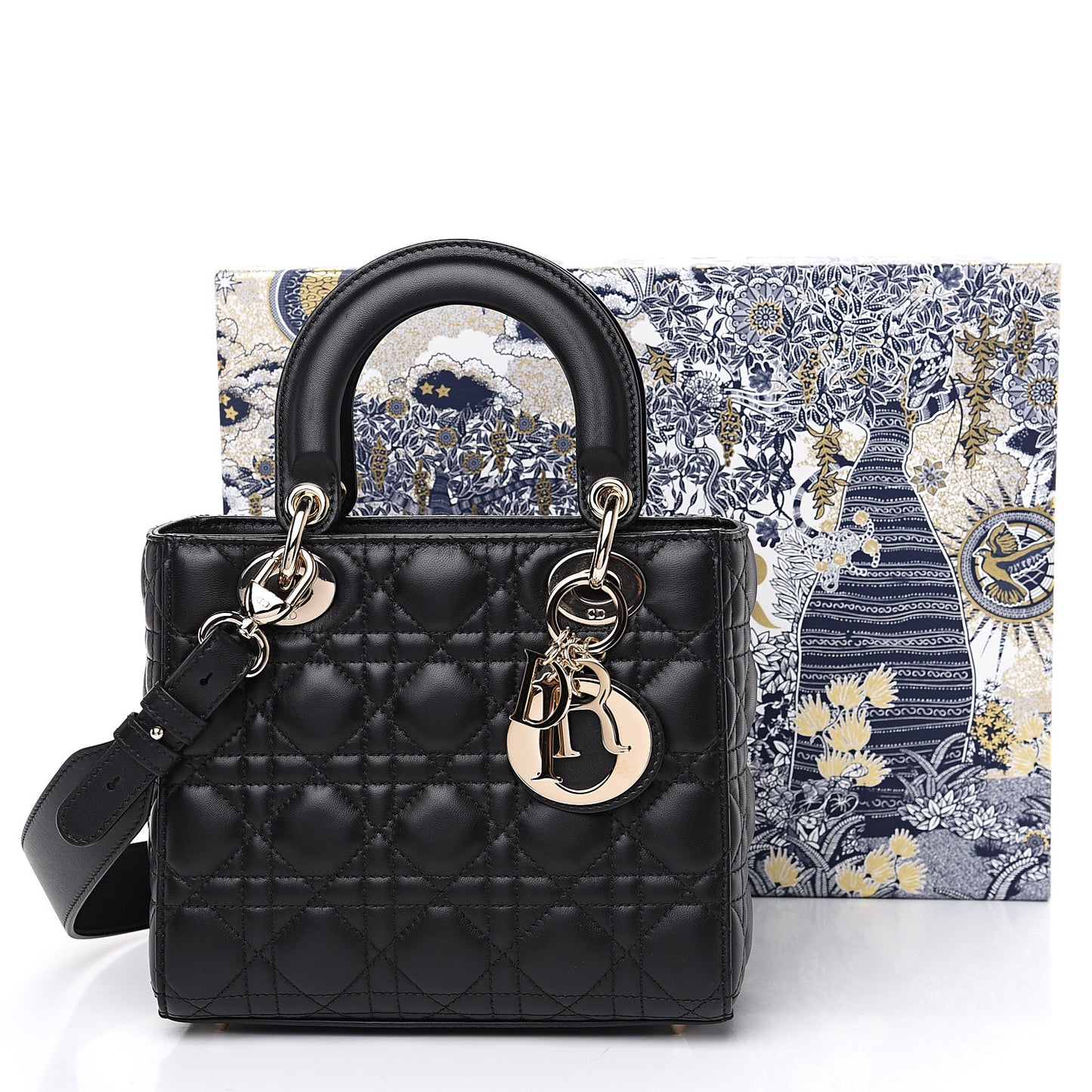 Lambskin Cannage My ABCDior Lady Dior Black