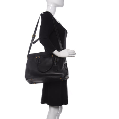 Prada City Calf Tote Black 2 of 9