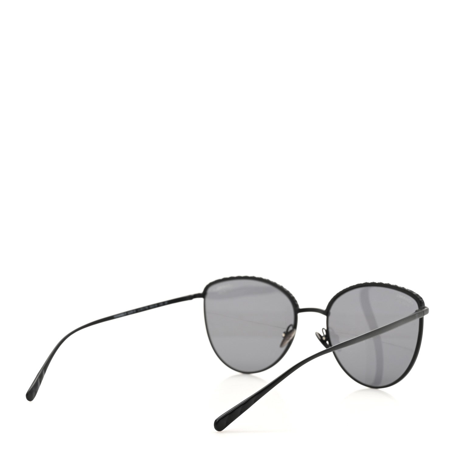 Chanel Metal Crystal Polarized Sunglasses 4258-B Black 4 of 8
