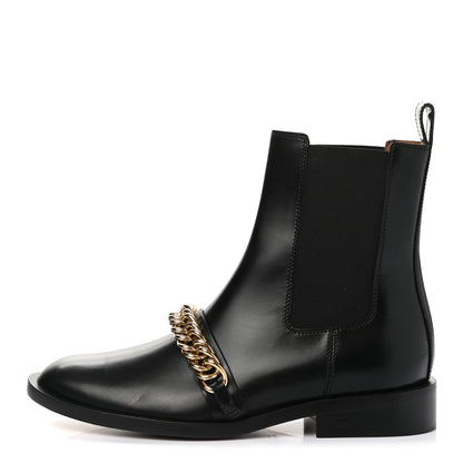 Givenchy Calfskin Chain Chelsea Boots 37 Black 1 of 12