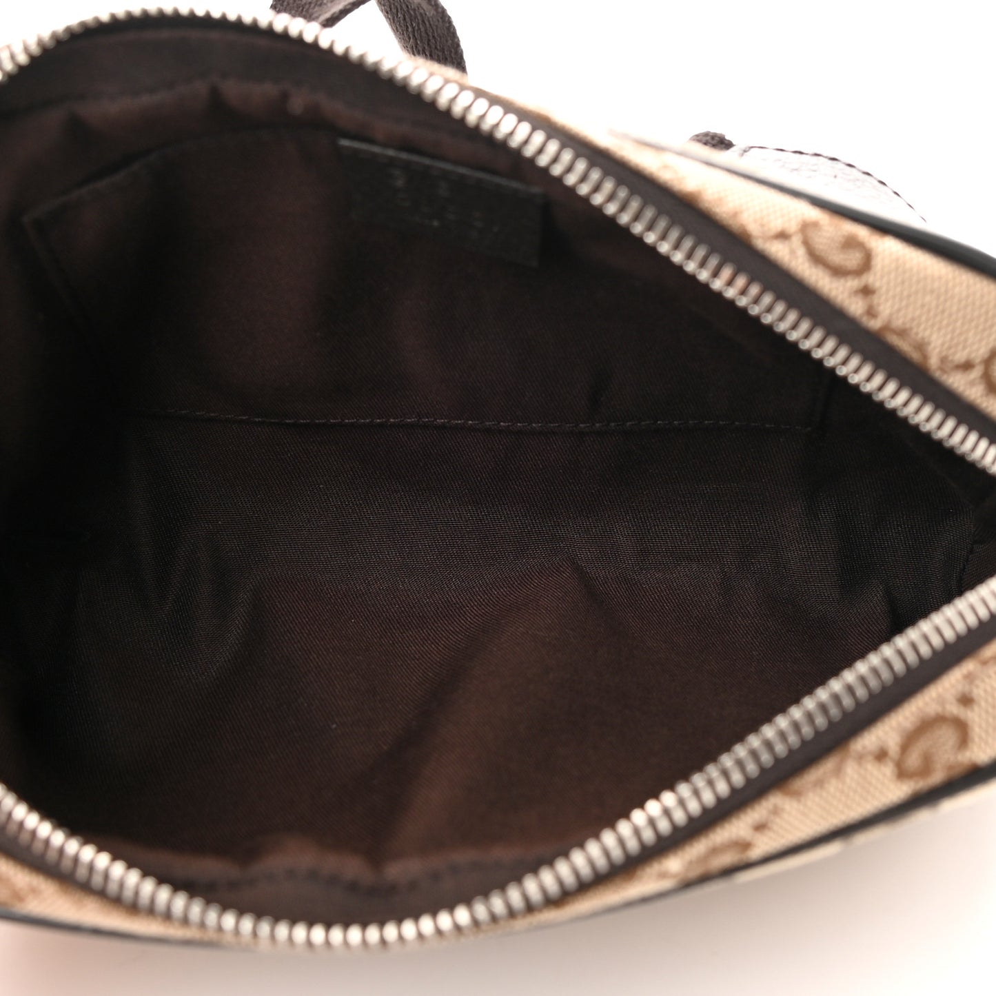 Monogram Dollar Calfskin Belt Bag Beige Ebony Testa di Moro Marrone Scuro