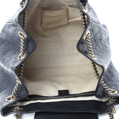 Gucci Guccissima Medium Emily Shoulder Bag Black 5 of 10