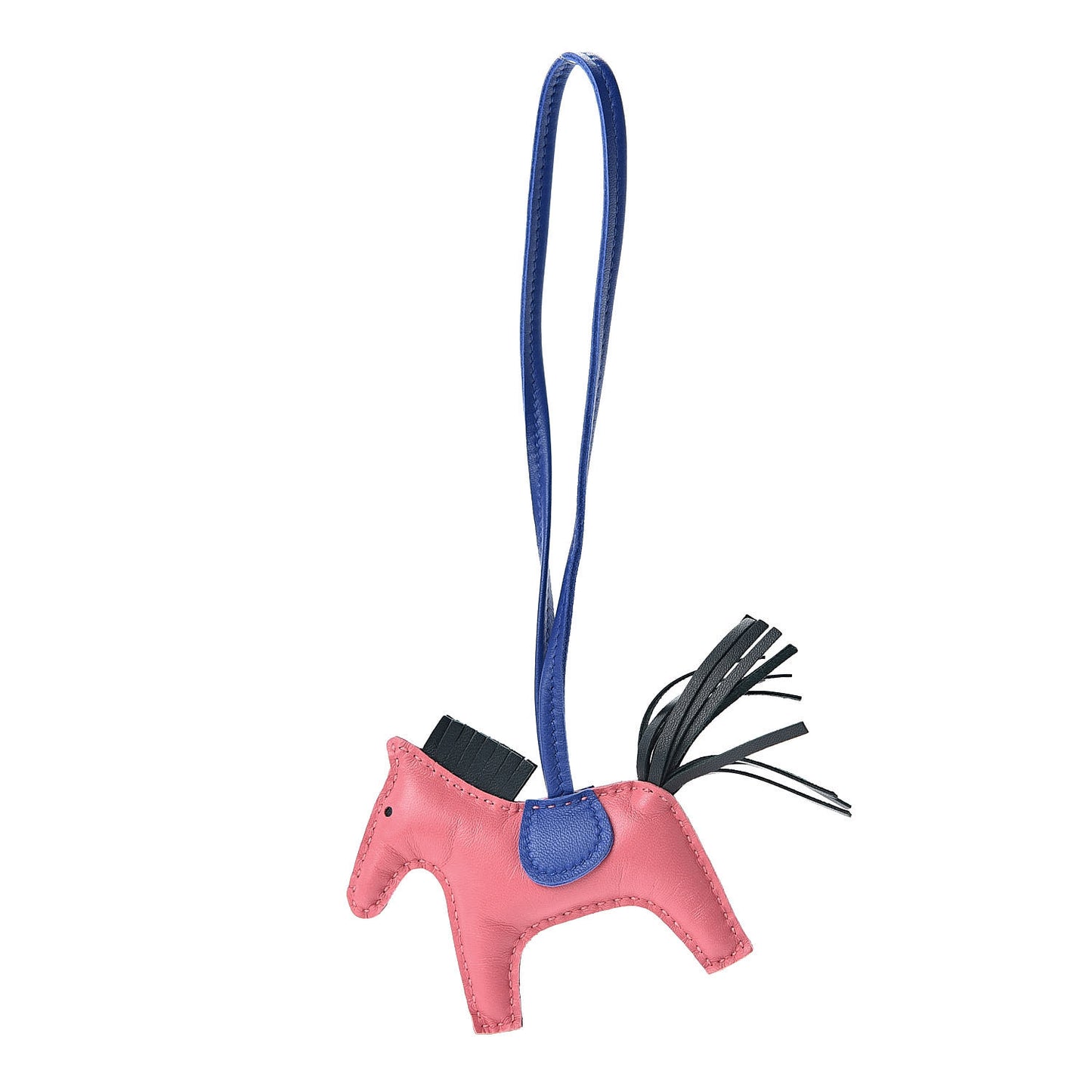 Milo Lambskin Grigri Rodeo Horse Bag Charm PM Rose Azalee Vert Cypress Bleu Electrique
