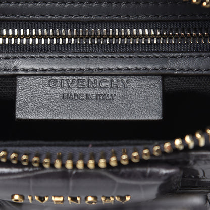 Givenchy Calfskin Crocodile Embossed Mini Antigona Storm Grey 6 of 9