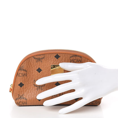 MCM Visetos Heritage Medium Cosmetic Pouch Cognac 2 of 8