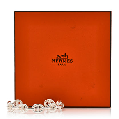 Hermes Sterling Silver MM Chaine d'Ancre Enchainee Cuff Bracelet SH 5 of 5