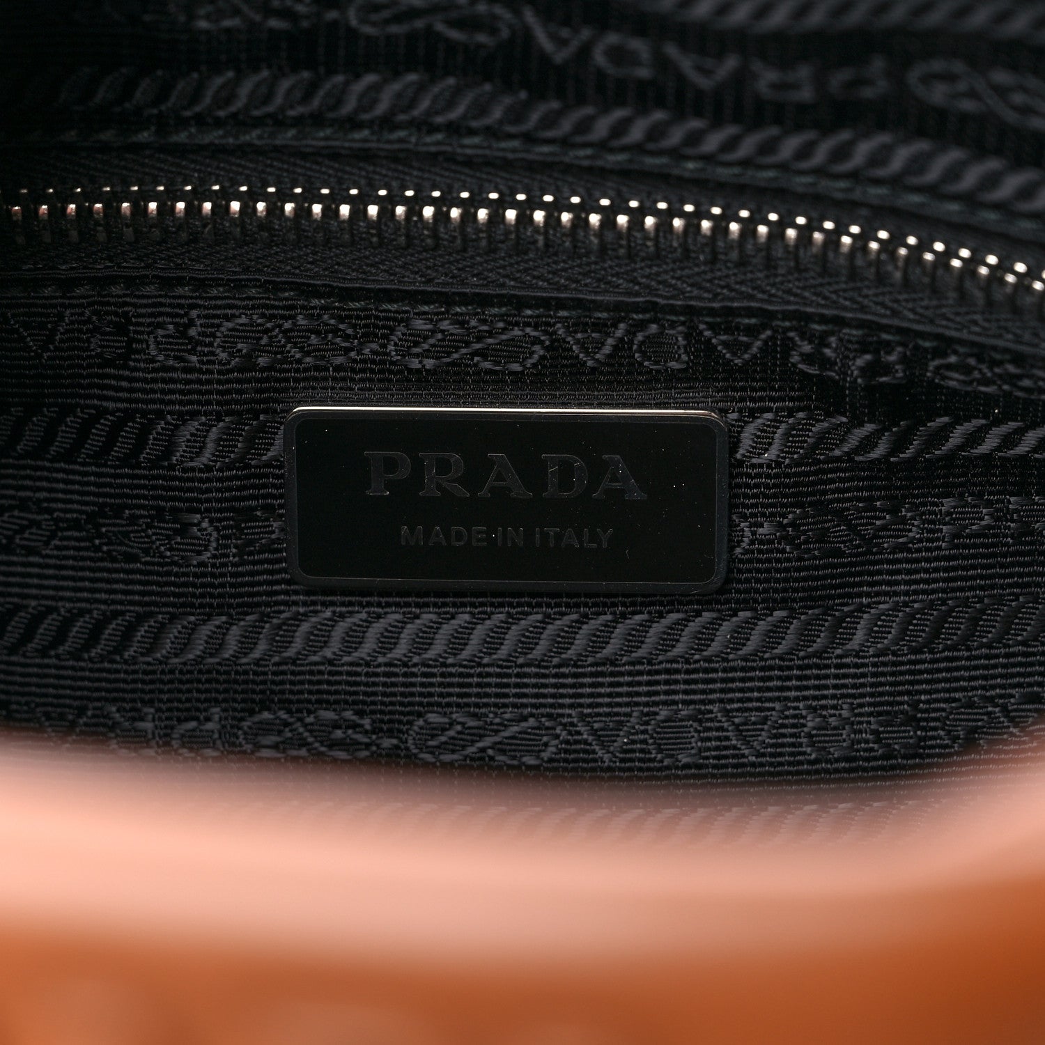 Prada Soft Calfskin Monochrome Bowling Bag Cognac 6 of 11