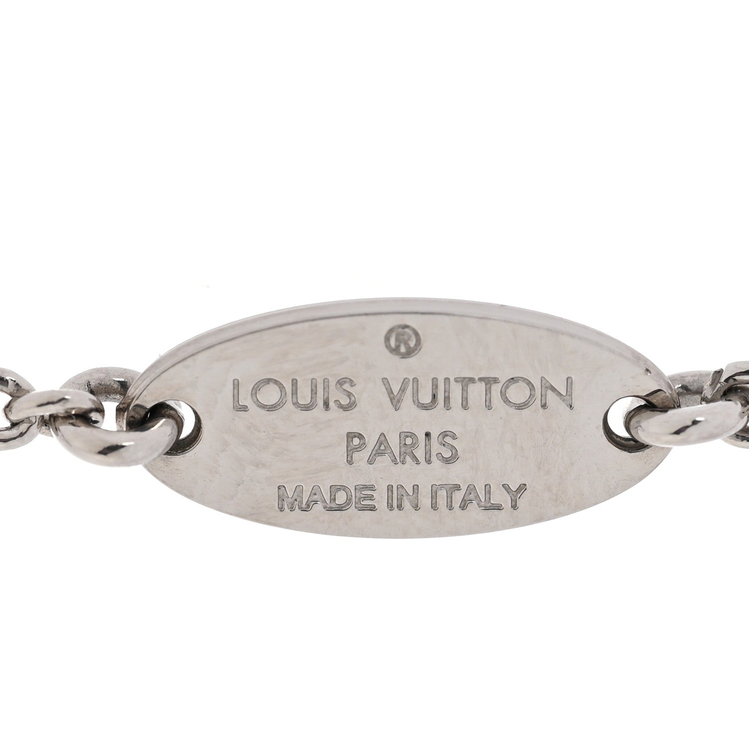 Louis Vuitton Metal Essential V Supple Necklace Silver 5 of 7