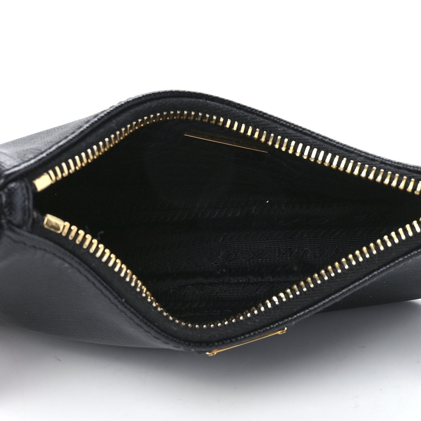 Saffiano Lux Mini Shoulder Bag Black