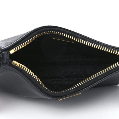 Prada Saffiano Lux Mini Shoulder Bag Black 5 of 14