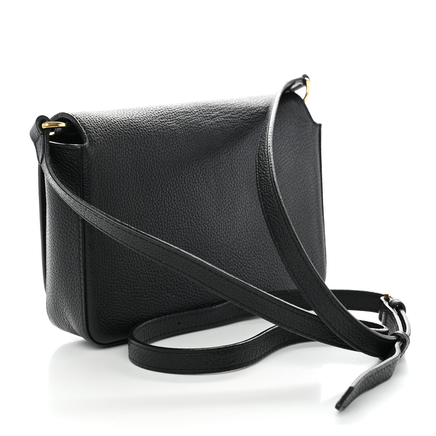 Burberry Grainy Calfskin Vintage Check Hampshire Crossbody Black 3 of 14