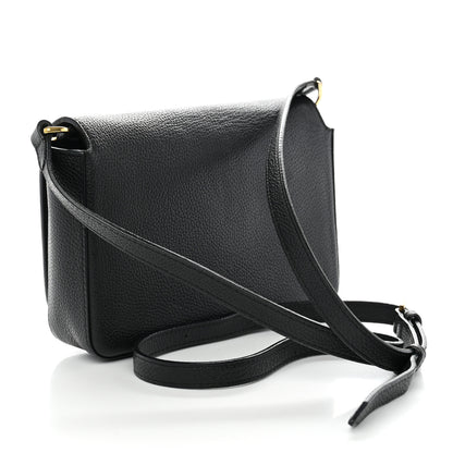 Burberry Grainy Calfskin Vintage Check Hampshire Crossbody Black 3 of 14