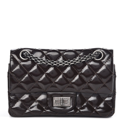 Chanel Patent Quilted Small Accordion 2.55 Reissue Flap Dark Brown 1 of 11
