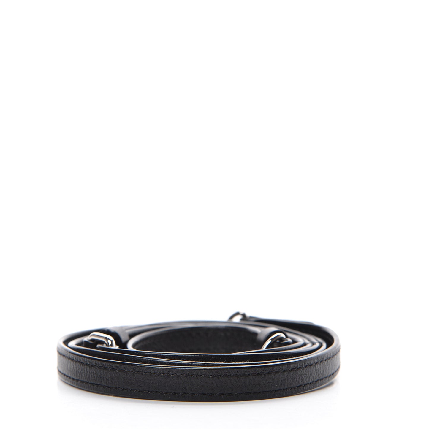 Calfskin Petite Malle Adjustable Shoulder Strap Black
