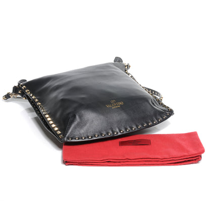 Valentino Garavani Vitello Small Rockstud Hobo Black 4 of 8