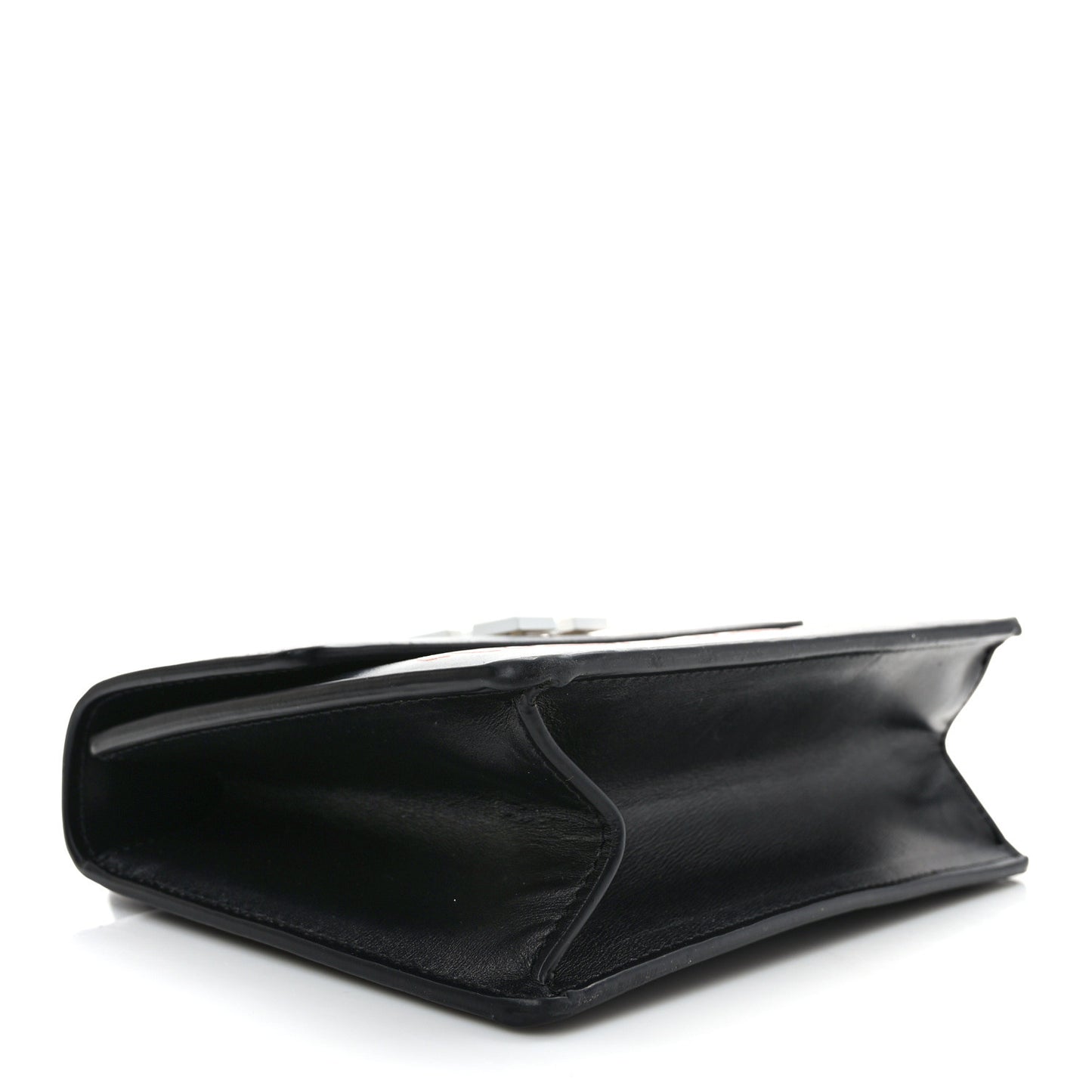 Calfskin Jitney 1.4 Virgil Was Here Shoulder Bag Black