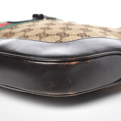 Gucci Monogram Web Jackie O Hobo Dark Brown 10 of 13