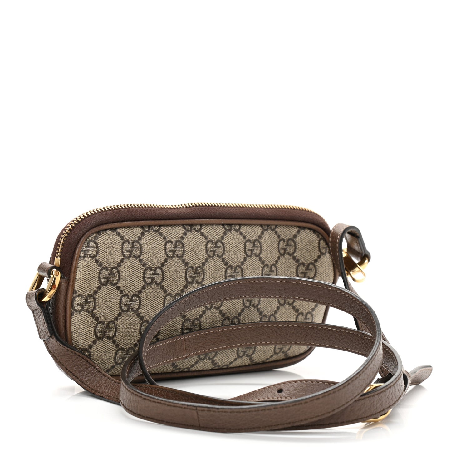 GG Supreme Monogram Web Mini Ophidia GG Bag Brown