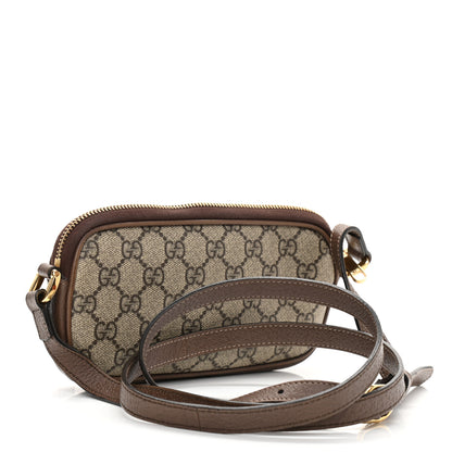 Gucci GG Supreme Monogram Web Mini Ophidia GG Bag Brown 3 of 10