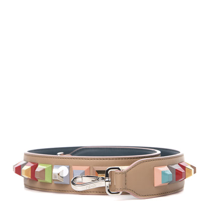 Fendi Vitello Dolce Plexiglass Bi-Color Studded Strap You Cuoio Oceano Multicolor 1 of 4