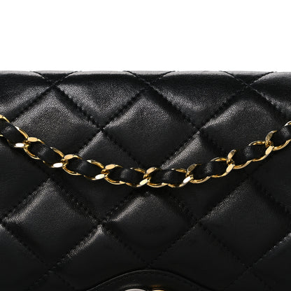 Chanel Lambskin Medium Double Flap Black 8 of 10