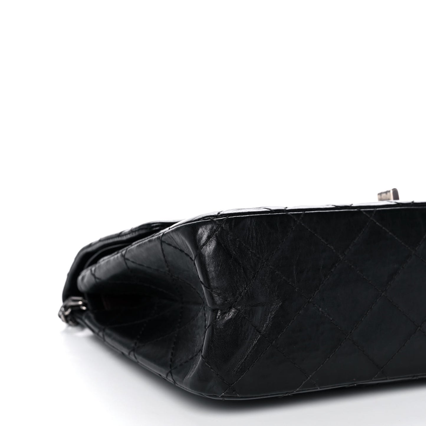 Aged Calfskin Quilted 2.55 Reissue 226 Flap Black