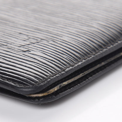 Louis Vuitton Epi Checkbook Card Holder Black 9 of 9