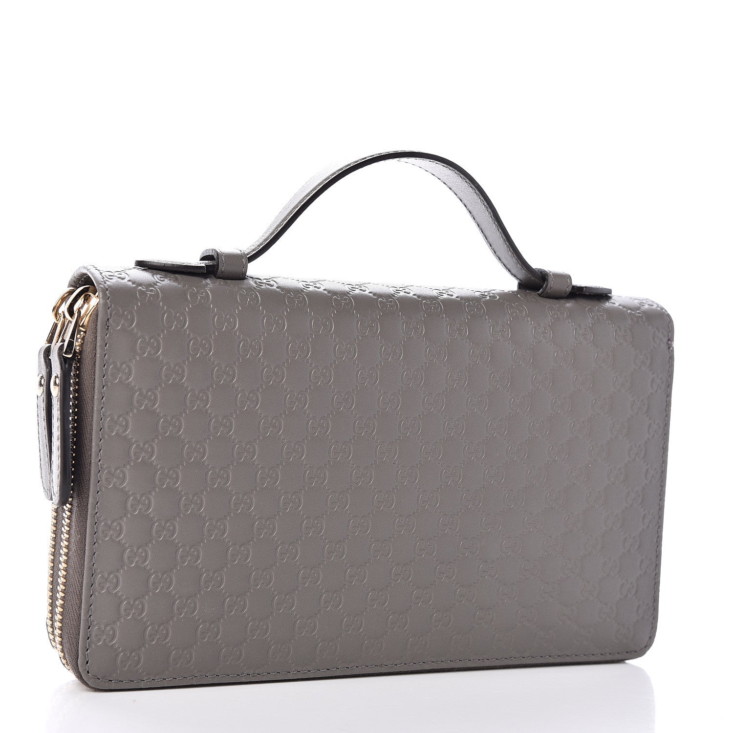 Gucci Soft Microguccissima Zip Around Top Handle Travel Wallet Loess 4 of 7