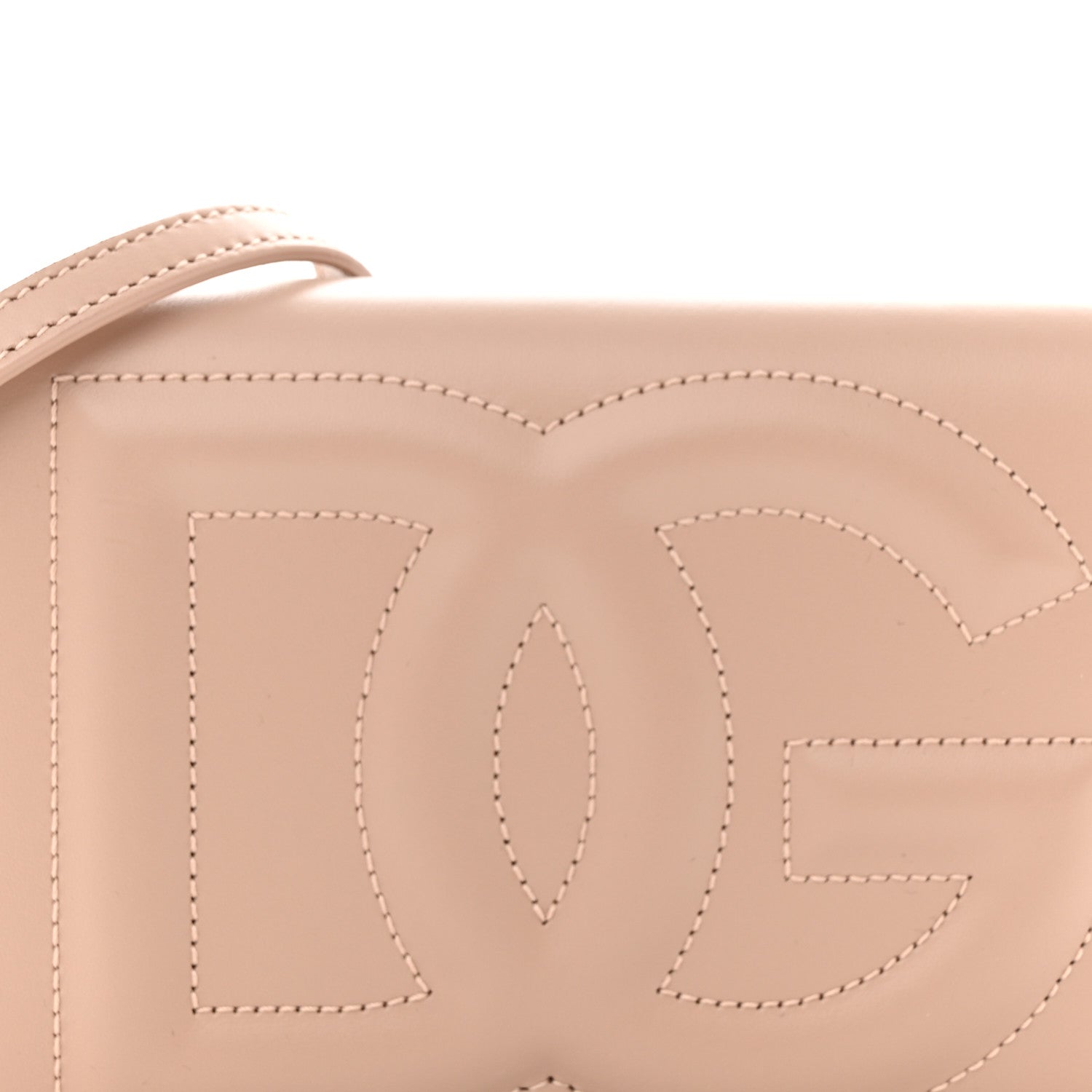 Dolce & Gabbana Calfskin Mini DG Logo Flap Bag Cipria 6 of 10